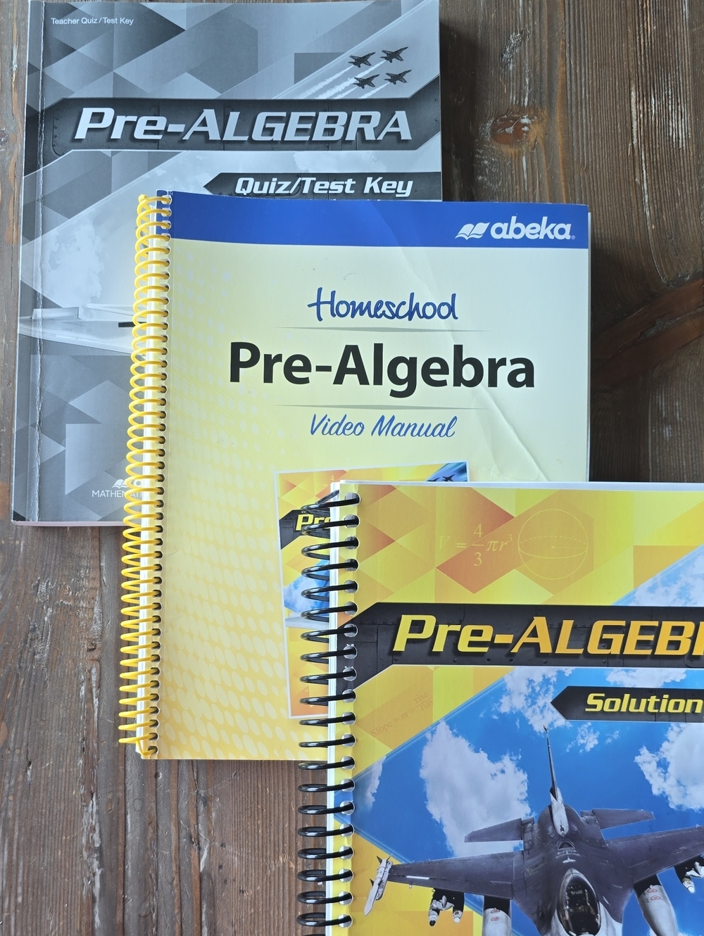 Abeka Homeschool Pre-Algebra Video Manual - Yellow